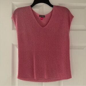 Vince Camuto Rose V-Neck Knit Top
